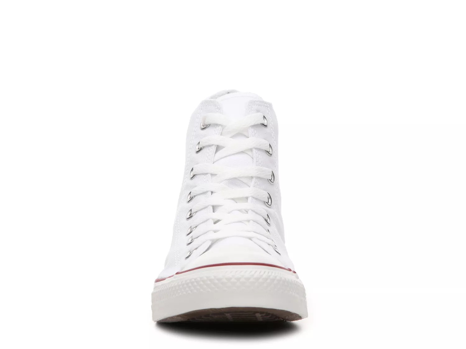 dsw white high top converse