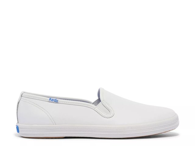 Keds Champion Slip On White Leather 7