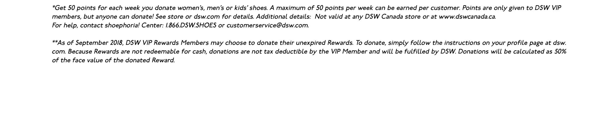dsw shoe drive