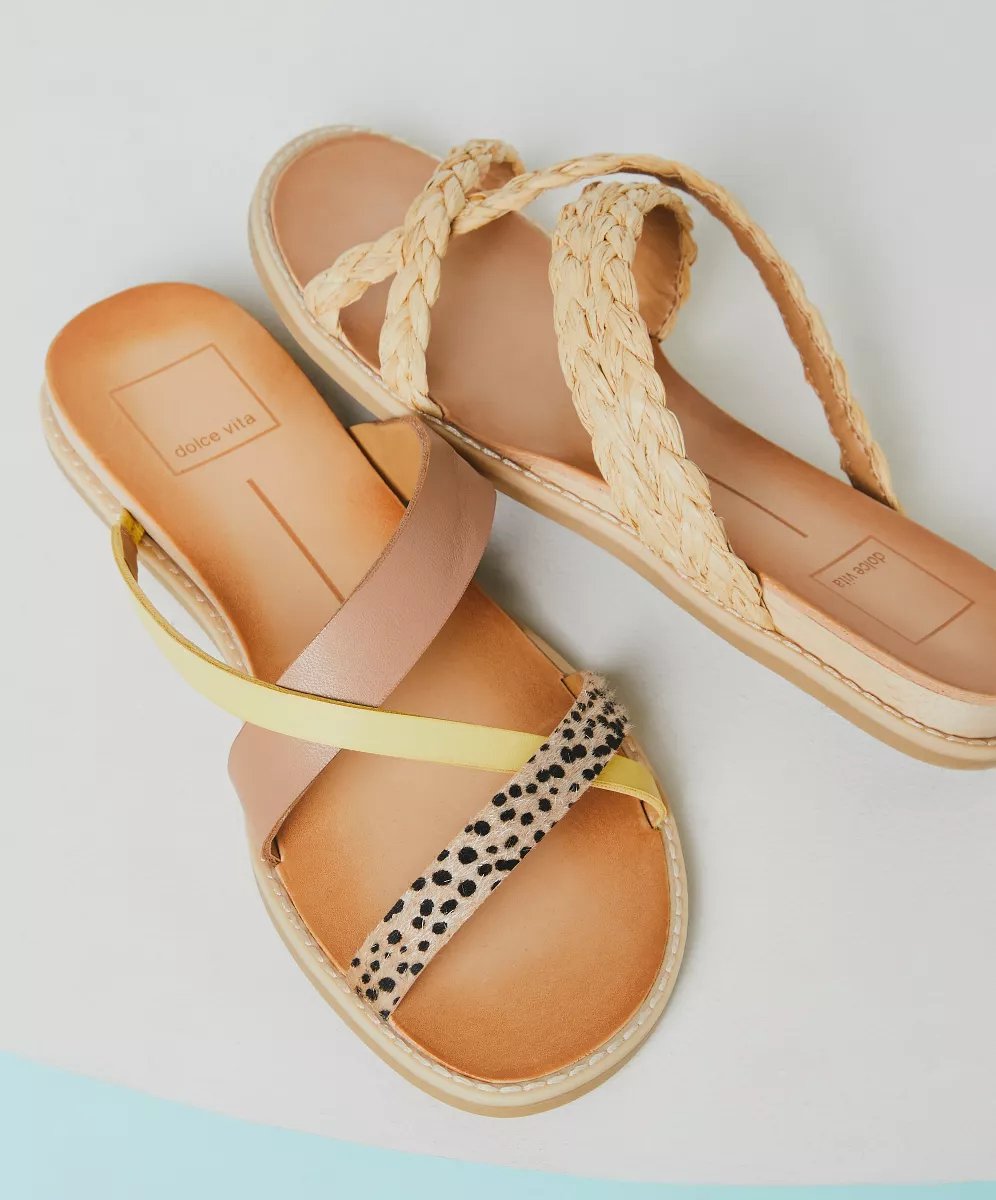 dsw gold sandals