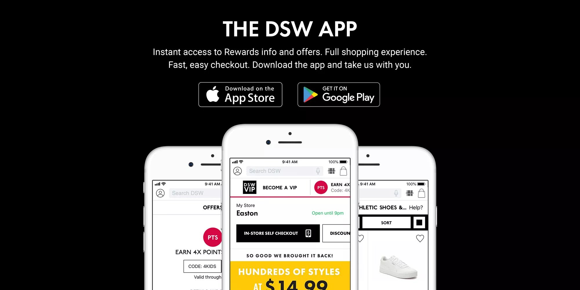 dsw online order return policy