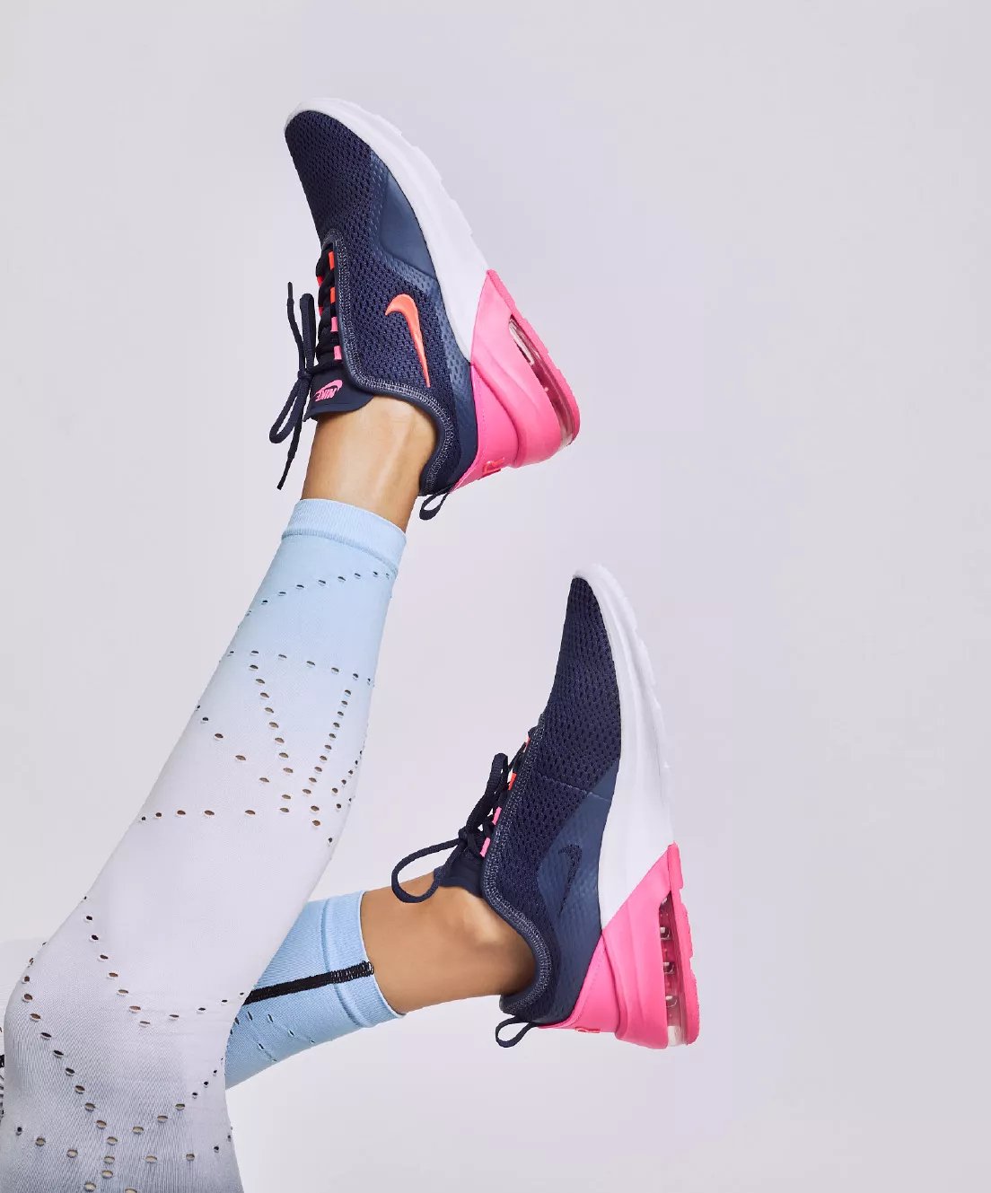 nike air max pink and grey vision trainers