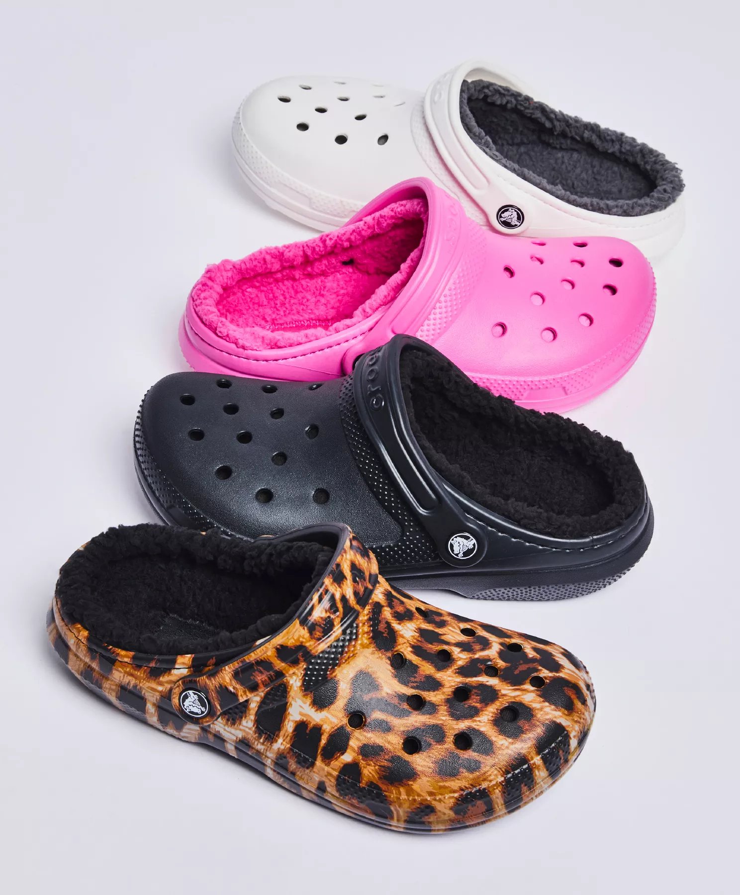 crocs with fur on sale