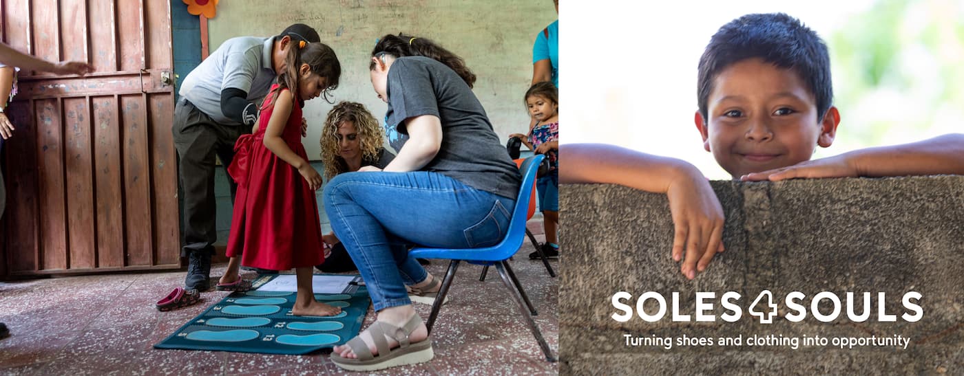 Soles4souls, the shoe charity, to provide shoes and clothing to