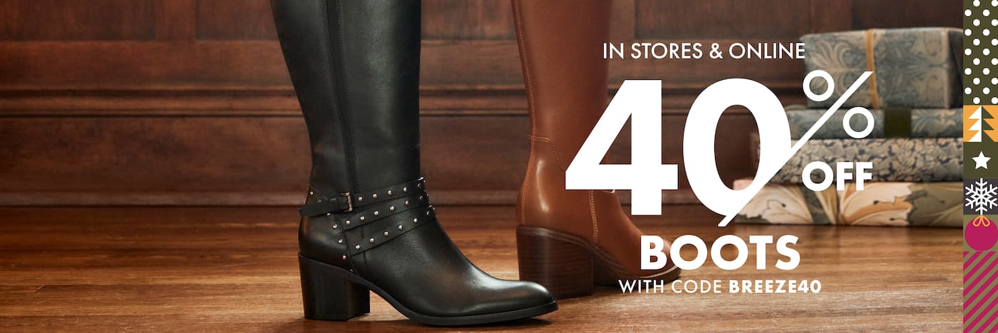 In stores & online. 40% Off Boots with code breeze40. Click to shop all. 