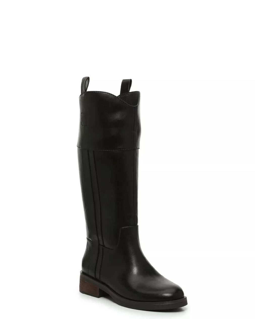 Featuring a women's black standard tall boot