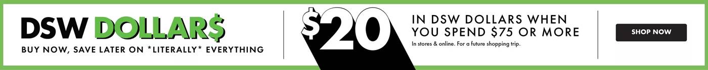 dsw $20 off $49