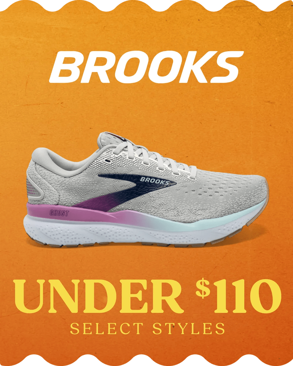 Brooks select styles under $100. Click to shop.