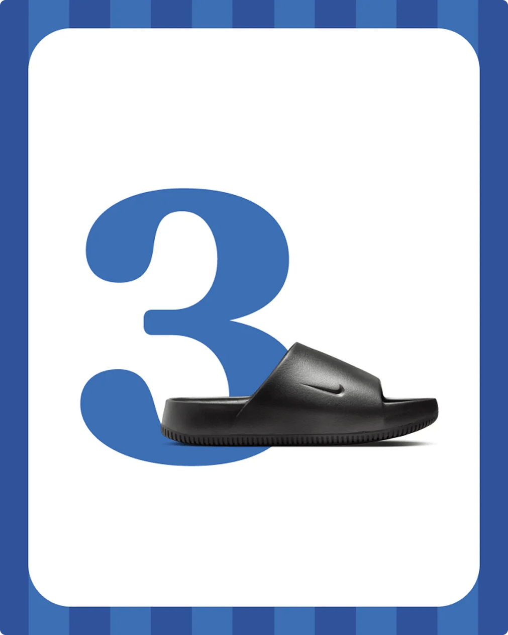 click to shop Nike Calm Slide Sandal.