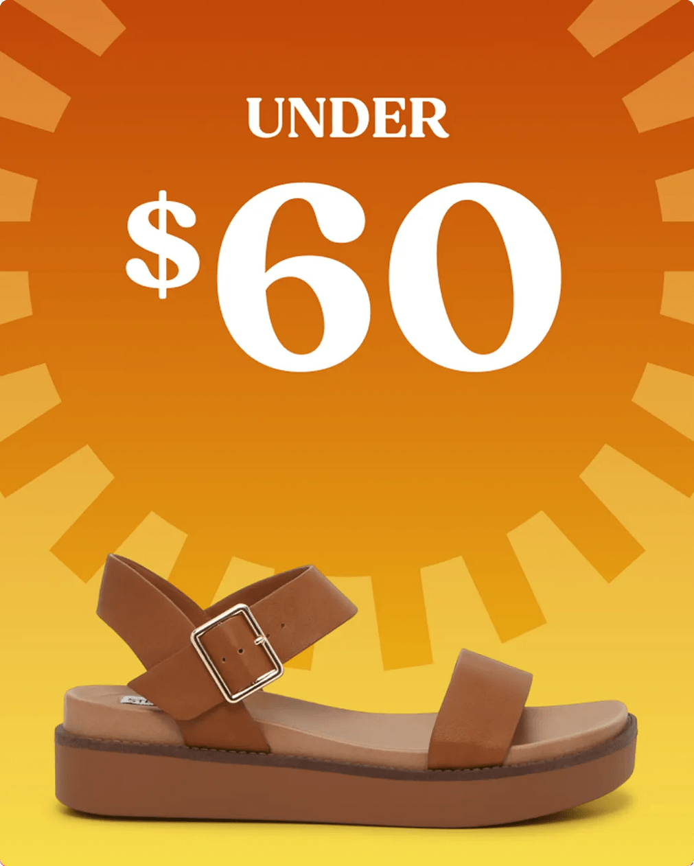 Footbed Sandals under $60.