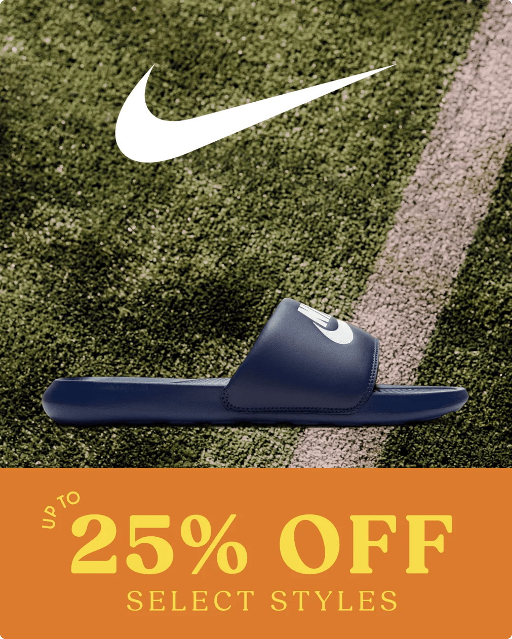 Click to shop up to 20% off select Nike styles.