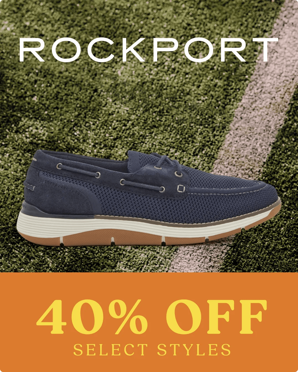 Click to shop up to 40% off select Rockport styles.