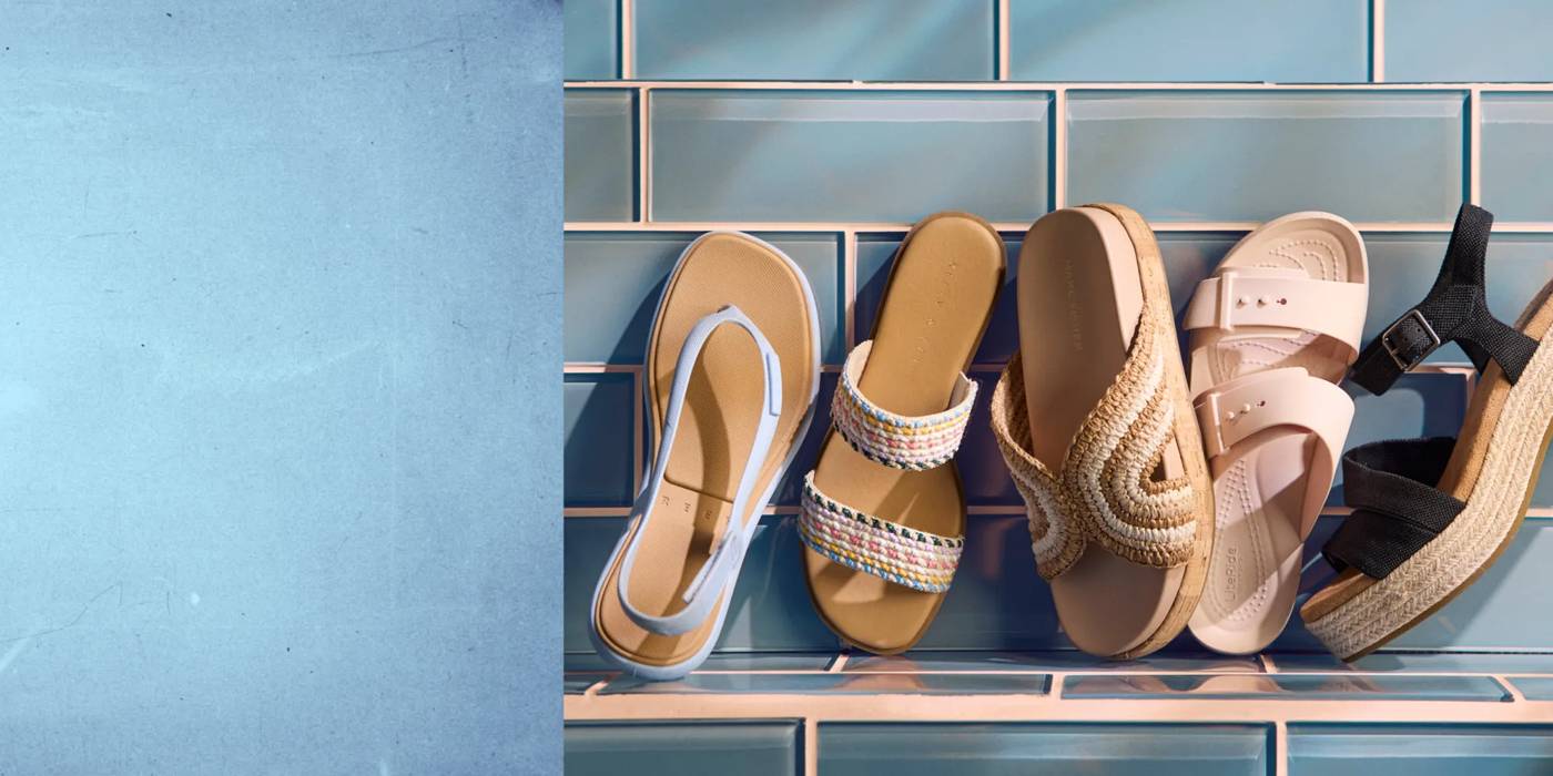 Featuring an assortment of men's shoes.