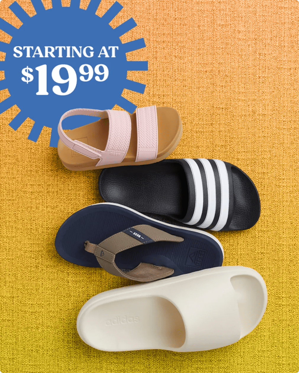Featuring an assortment of girl's and boy's sandals.