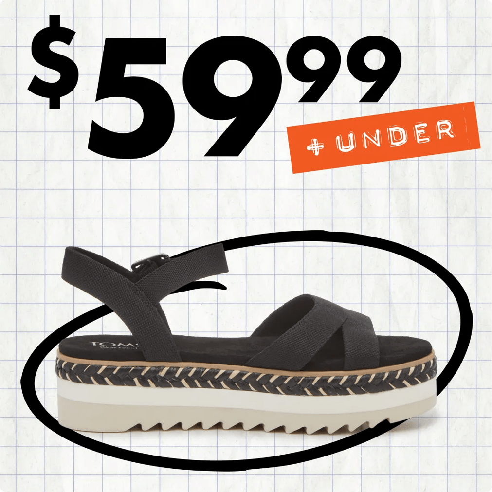 Featuring a natural sandal style on a back to school background