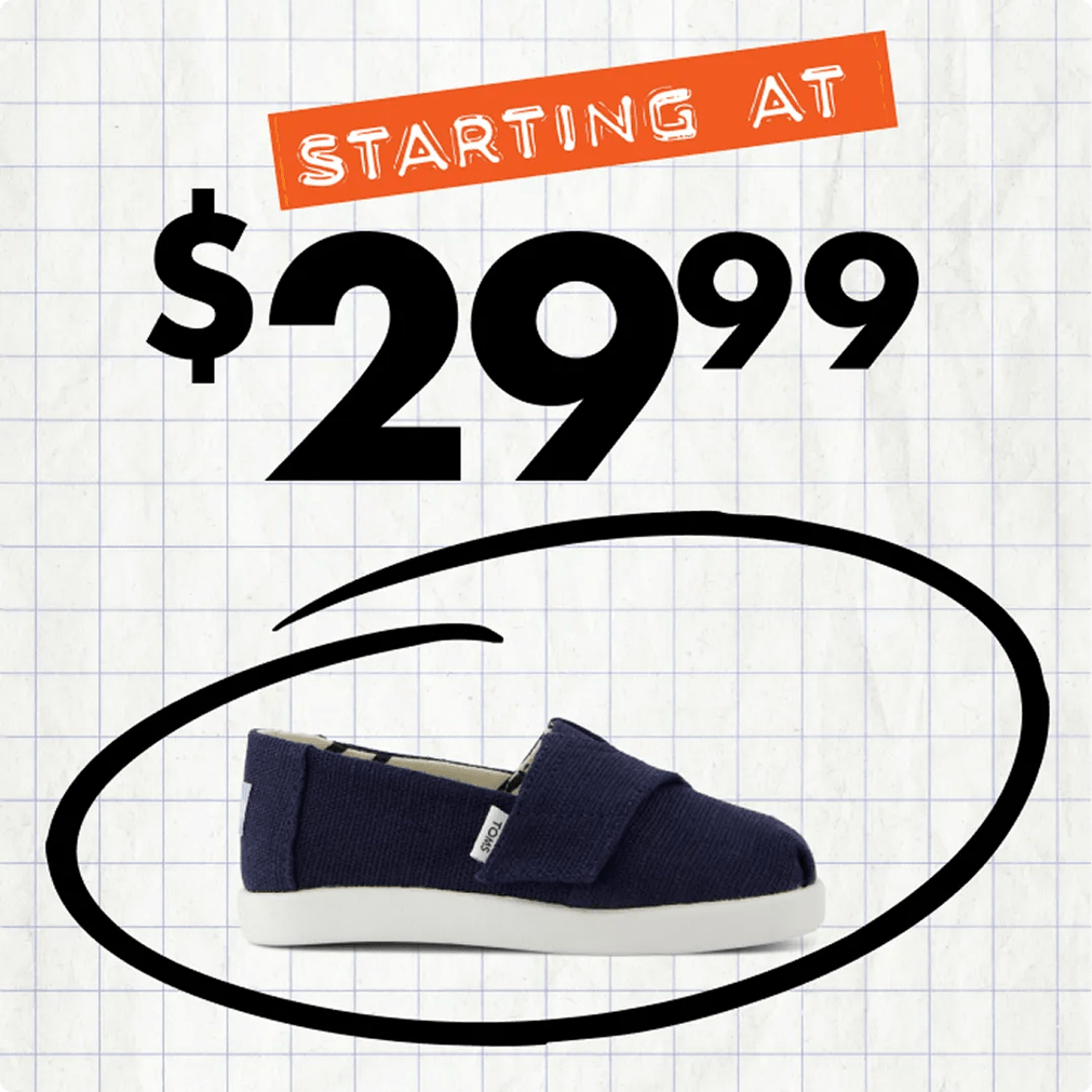 Featuring a kids' slip on shoe.