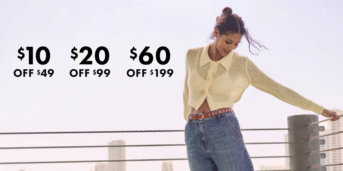 Featuring a model in mesh flats. Save at least $10 in stores and online with code HOORAY10. Exclusions apply.