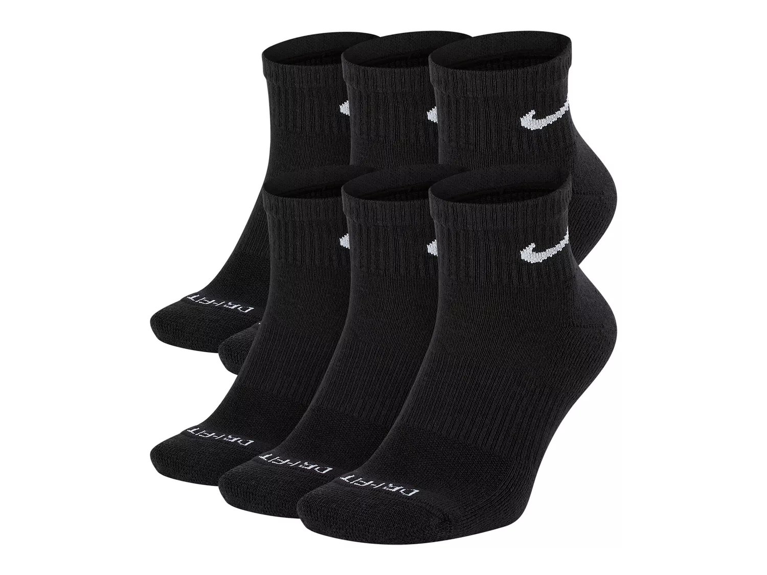 Nike Performance Cotton Cushioned Women's Ankle Socks 6 Pack Women's