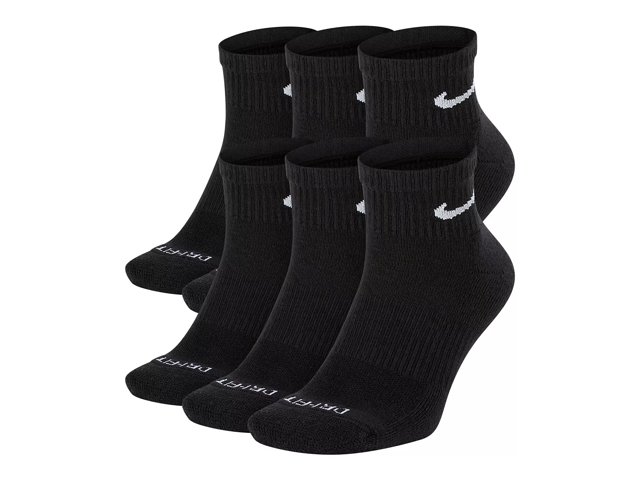 Black 6-Pack Women's Ankle Socks