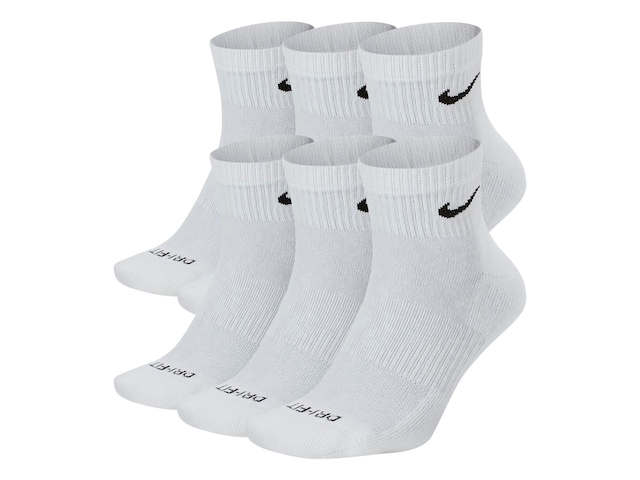 Nike Performance Cotton Cushioned Women's Ankle Socks - 6 Pack - Free  Shipping | DSW