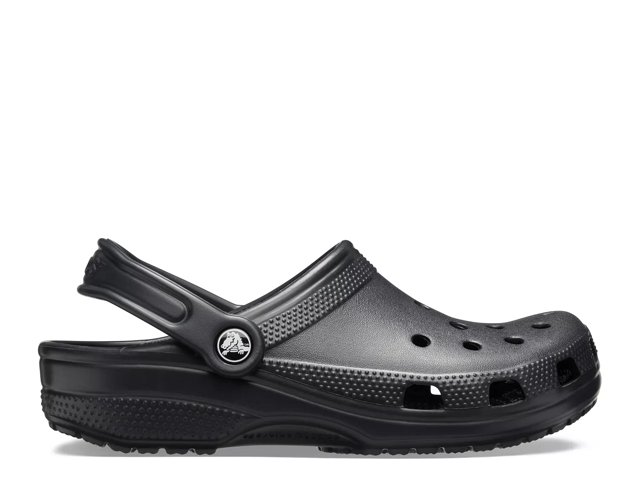 CROCS Classic Womens Chain Clogs - BLACK