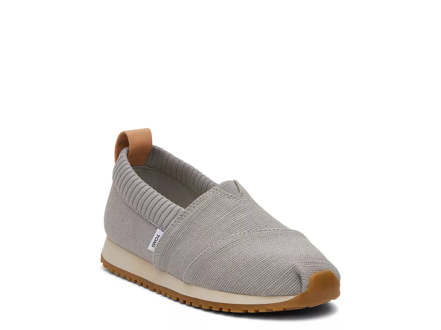 Toms grey hot sale slip ons