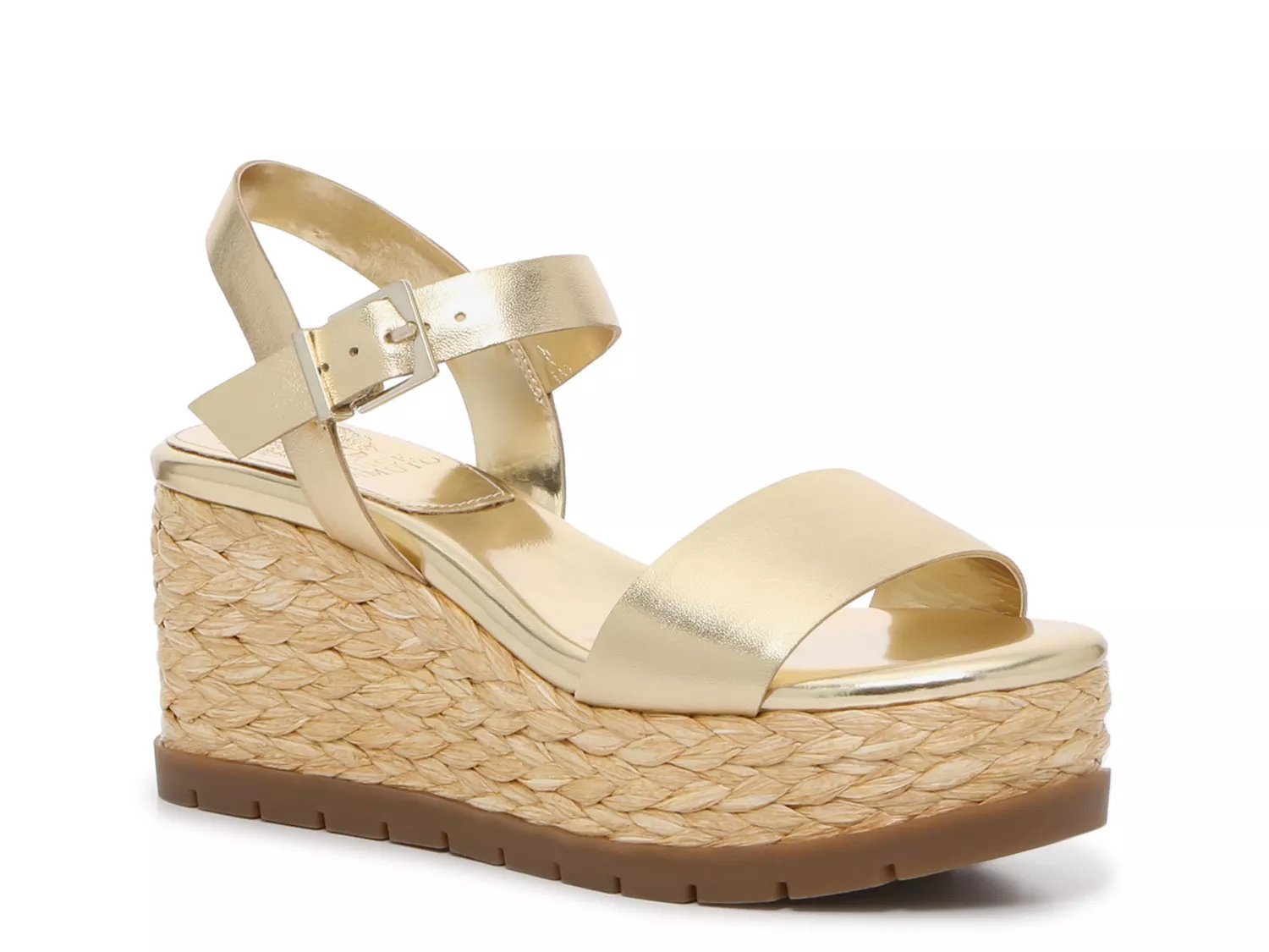 Dsw gold hot sale wedge sandals