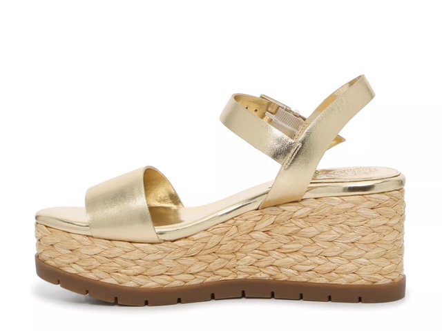 Vince camuto gold wedges on sale
