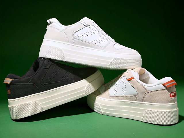 White platform deals sneakers dsw