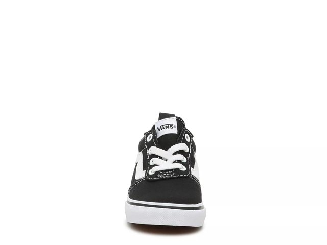 Black and white vans dsw hotsell