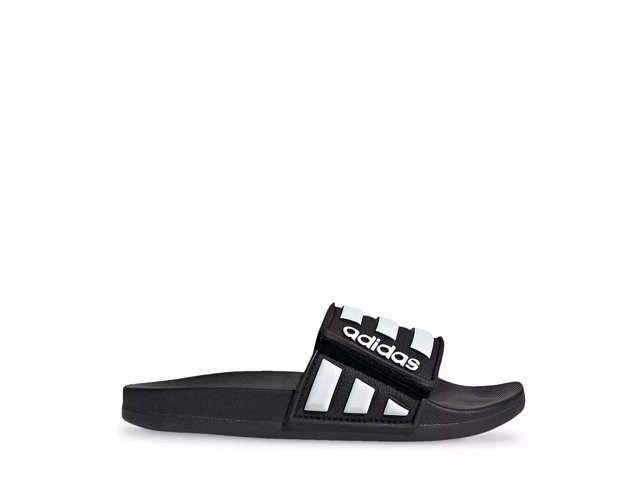 Adidas leather slides on sale