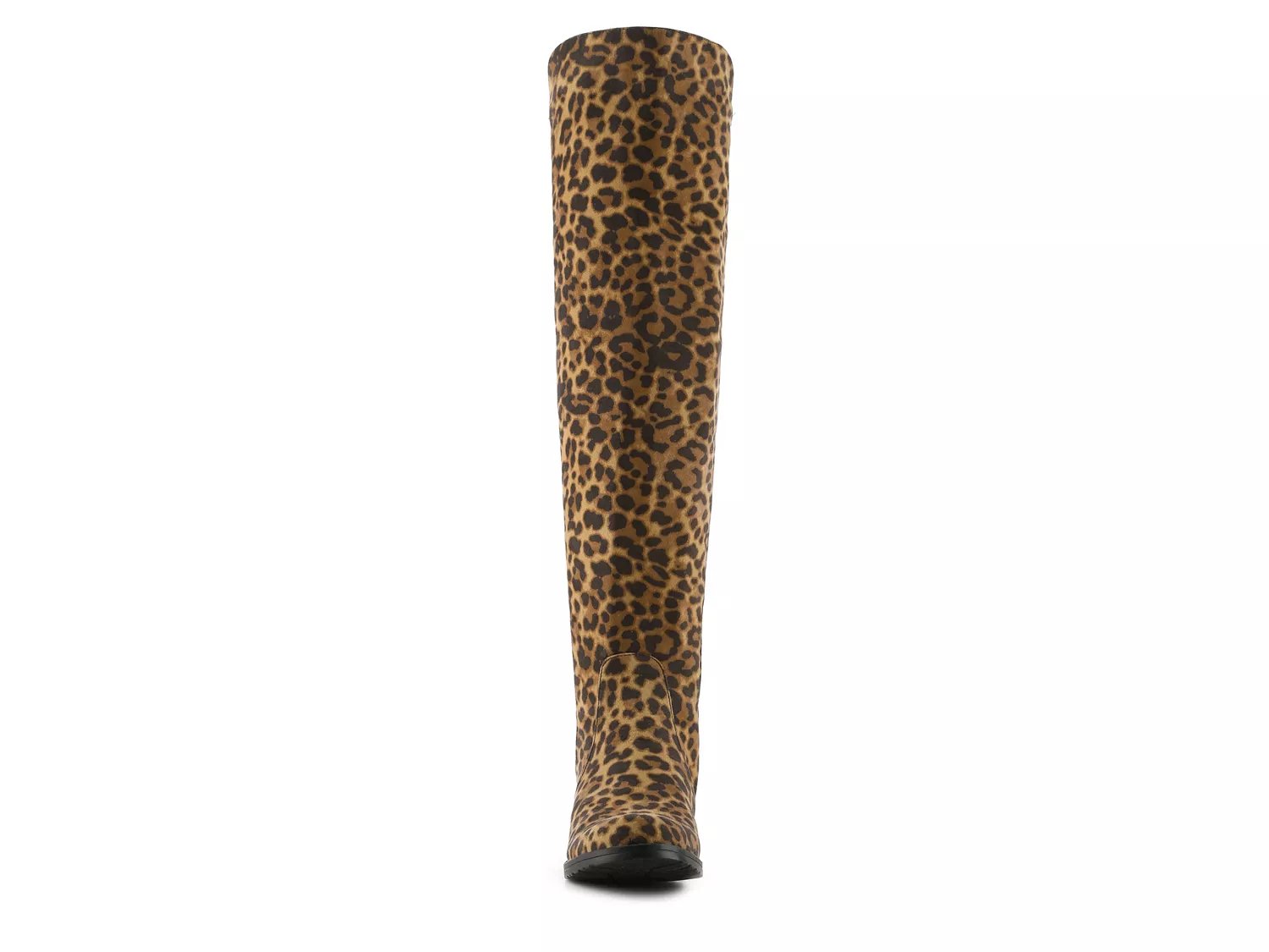 leopard crawl knee high platform creeper boots