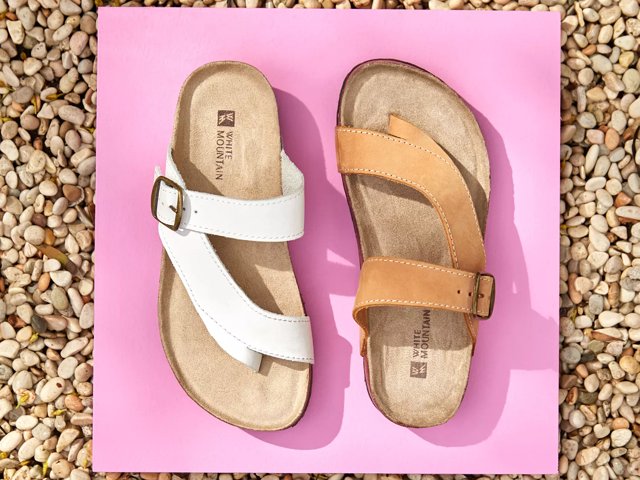 White mountain carly sandals discount