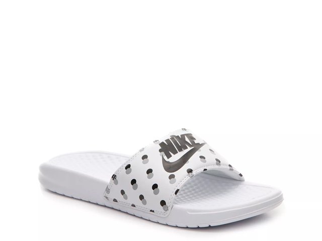 Nike Benassi Just Do It Polka Dot Slide Sandal