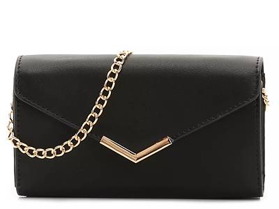 Steve Madden Envelope Clutch Purse Crossbody w/Gold Chain Shoulder