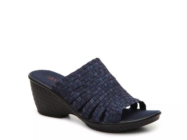 Bernie Mev Kent Denim Wedge Sandal