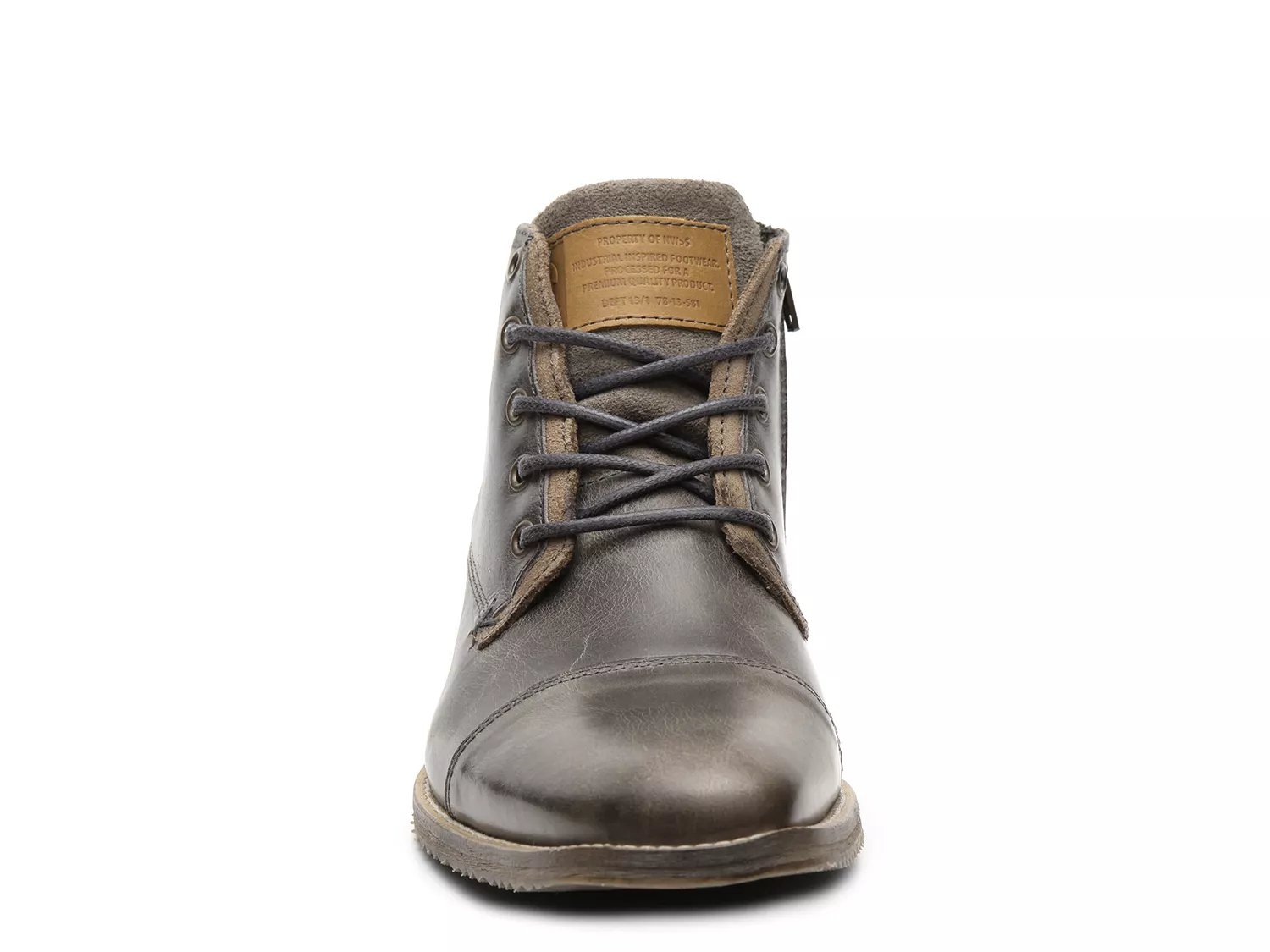 bullboxer diever cap toe chukka boot grey