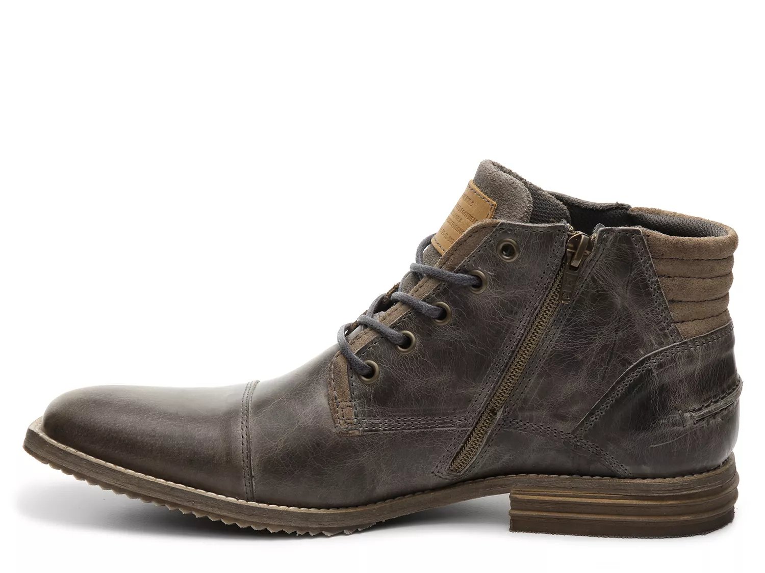 bullboxer diever cap toe chukka boot grey