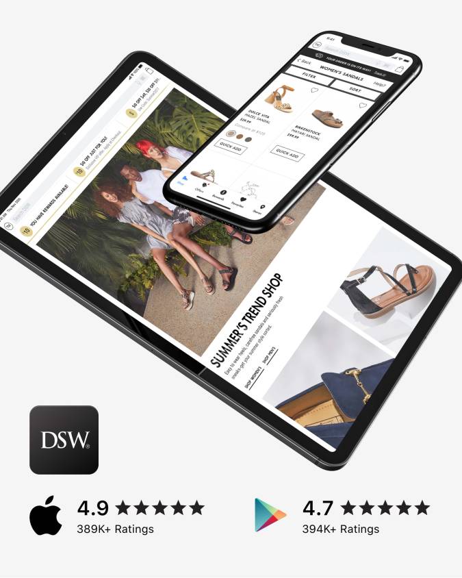 DSW App | DSW Mobile App for iOS & Android | DSW | DSW
