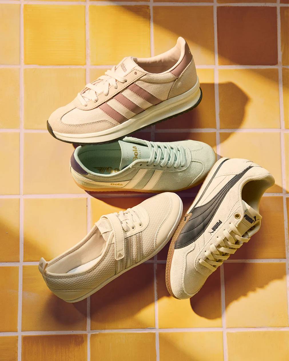 Featuring an assortment of sneakers from top brands like adidas, PUMA, GOLA, and more. Click to learn all things sneakers.